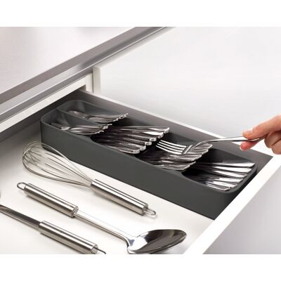 Sans marque Range-couverts gris l.11 x P.39.5 cm x H.5.7 cm JOSEPH & JOSEPH - Publicité Sans marque Range-couverts gris l.11 x P.39.5 cm x H.5.7 cm JOSEPH & JOSEPH - Publicité
