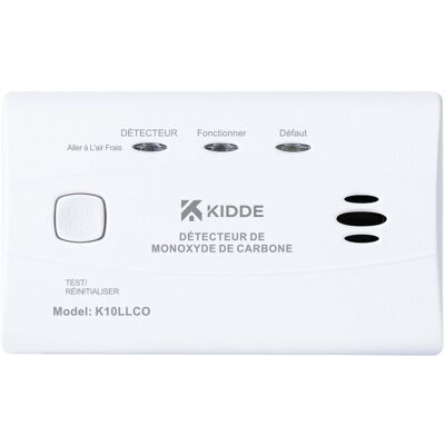 Détecteur monoxyde de carbone k10llco 10 ans kidde - Publicité Détecteur monoxyde de carbone k10llco 10 ans kidde - Publicité