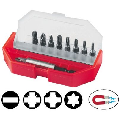 Stanley Coffret 10 embouts vissage - Publicité Stanley Coffret 10 embouts vissage - Publicité