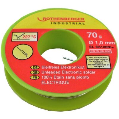 Rothenberger - Fil de soudure électronique 1mm 200g - Publicité Rothenberger - Fil de soudure électronique 1mm 200g - Publicité