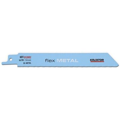 Lame de scie métal KREATOR 150mm - Durable, 18 Dents - Publicité Lame de scie métal KREATOR 150mm - Durable, 18 Dents - Publicité