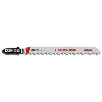 Lame de scie sauteuse Kreator - Pas de 4mm - Longueur 100mm - 2 pièces - Publicité Lame de scie sauteuse Kreator - Pas de 4mm - Longueur 100mm - 2 pièces - Publicité