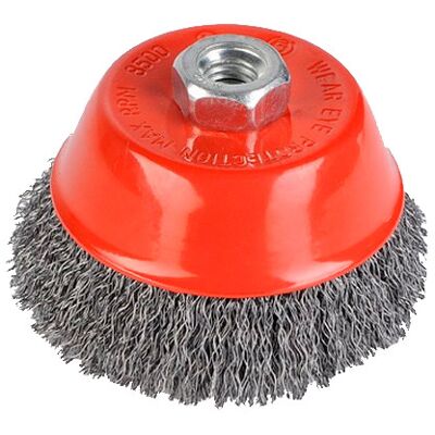 Brosse métallique rotative Kreator - Outil abrasif 100mm - Publicité Brosse métallique rotative Kreator - Outil abrasif 100mm - Publicité