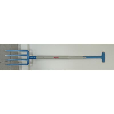 Fourche à bêcher acier forgé REVEX manche composite L.90 cm - Publicité Fourche à bêcher acier forgé REVEX manche composite L.90 cm - Publicité