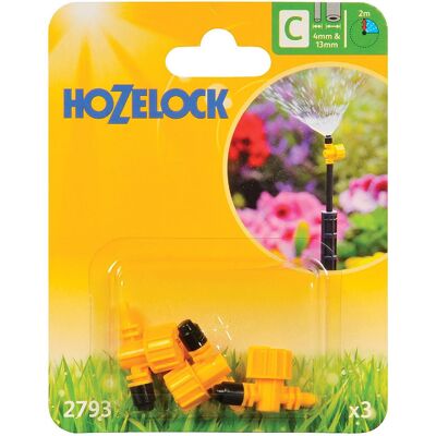 Hozelock - Jets Vari-Adjustables à 90 degrés - Pulvérisateur de jardin - Publicité Hozelock - Jets Vari-Adjustables à 90 degrés - Pulvérisateur de jardin - Publicité