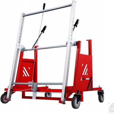 Holzmann Chariot de transport pour panneaux - PW3025KIPP - 150 kg - Support inclinable - Mécanisme de levage intégré - Publicité Holzmann Chariot de transport pour panneaux - PW3025KIPP - 150 kg - Support inclinable - Mécanisme de levage intégré - Publicité