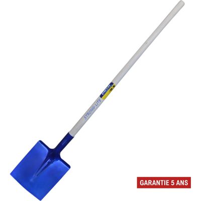 PERRIN Pelle aluminium carrée 25 cm Strong-Lite manche bois 110 cm - Publicité PERRIN Pelle aluminium carrée 25 cm Strong-Lite manche bois 110 cm - Publicité