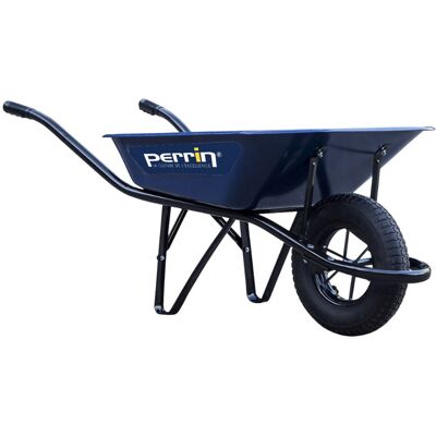 PERRIN Brouette 100 L - Classic - roue gonflée - bleu - Publicité PERRIN Brouette 100 L - Classic - roue gonflée - bleu - Publicité