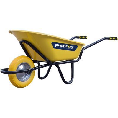 PERRIN Brouette 100 L roue increvable - charge 320 kg châssis renforcé - Publicité PERRIN Brouette 100 L roue increvable - charge 320 kg châssis renforcé - Publicité