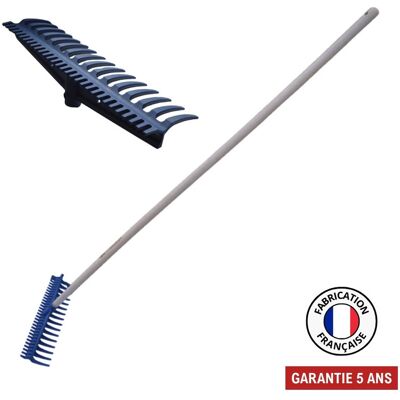 PERRIN Râteau réversible 16/30 dents nylon renforcé fibre de verre - manche 165 cm PEFC - Publicité PERRIN Râteau réversible 16/30 dents nylon renforcé fibre de verre - manche 165 cm PEFC - Publicité