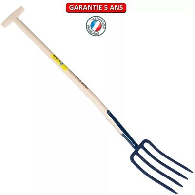 Outils Perrin - Fourche de jardin à 4 dents - Forgée, 8mm d'épaisseur - France - Publicité Outils Perrin - Fourche de jardin à 4 dents - Forgée, 8mm d'épaisseur - France - Publicité