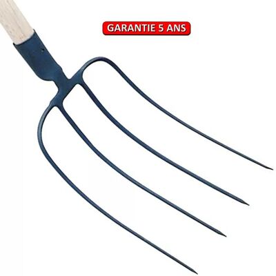 Outils Perrin Modèle 626029 - Fourche à fumier à 4 dents - Outil de jardin - Publicité Outils Perrin Modèle 626029 - Fourche à fumier à 4 dents - Outil de jardin - Publicité