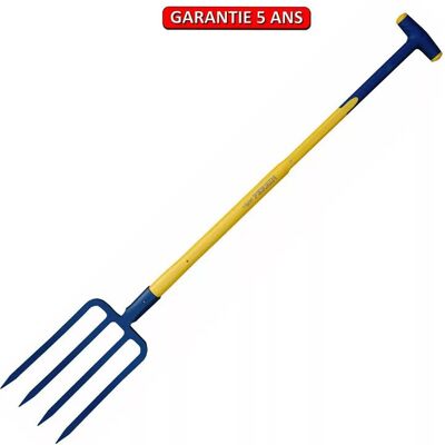 PERRIN Fourche a becher a douille - manche trigrip bt 90 - 4 dents triangulaire - Publicité PERRIN Fourche a becher a douille - manche trigrip bt 90 - 4 dents triangulaire - Publicité