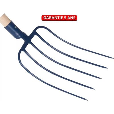 Tools Perrin - Fourche de jardin en acier - 5 dents 29cm - Sans manche - Publicité Tools Perrin - Fourche de jardin en acier - 5 dents 29cm - Sans manche - Publicité