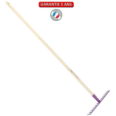 PERRIN Râteau soudé 14 dents droites manche 150cm - Framboisine - Publicité PERRIN Râteau soudé 14 dents droites manche 150cm - Framboisine - Publicité