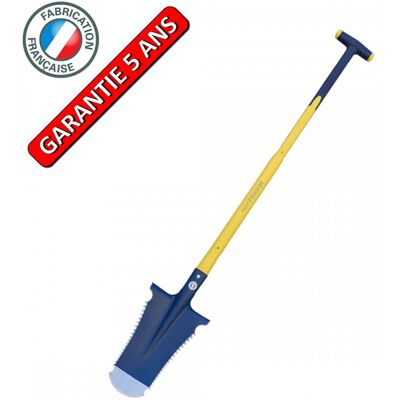 PERRIN Bêche Caïman 29 cm - manche béquille composite - coupe racines - Publicité PERRIN Bêche Caïman 29 cm - manche béquille composite - coupe racines - Publicité