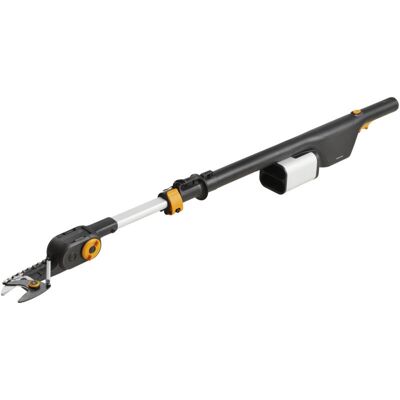 Fiskars Coupe-branche (outil seul) à batteries amovibles 12V-4 Ah - portée 3,4m, diam. de coupe 32mm, tête réglable 230° - Publicité Fiskars Coupe-branche (outil seul) à batteries amovibles 12V-4 Ah - portée 3,4m, diam. de coupe 32mm, tête réglable 230° - Publicité