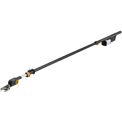 Fiskars Coupe-branche télescopique (outil seul), à batteries amovibles 12V-4 Ah - portée 6m, diam. de coupe 32mm, tête réglable 230° - Publicité Fiskars Coupe-branche télescopique (outil seul), à batteries amovibles 12V-4 Ah - portée 6m, diam. de coupe 32mm, tête réglable 230° - Publicité