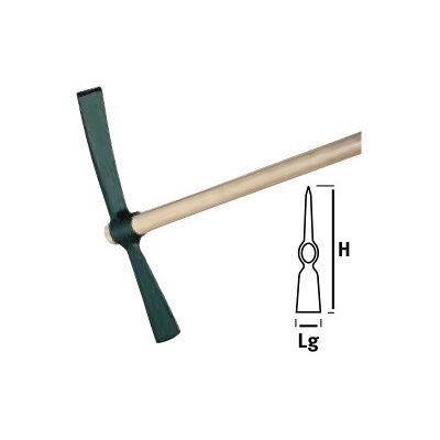 Leborgne Pioche-hache, douille ronde 2 kg - sans manche - Publicité Leborgne Pioche-hache, douille ronde 2 kg - sans manche - Publicité