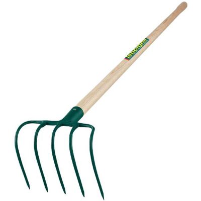 Leborgne - Fourche de jardin - 5 dents - Manche en bois certifié PEFC - Publicité Leborgne - Fourche de jardin - 5 dents - Manche en bois certifié PEFC - Publicité