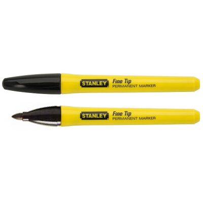 Stanley Lot de 2 marqueurs noirs - Publicité Stanley Lot de 2 marqueurs noirs - Publicité