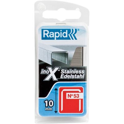 RAPID Agrafe inox n°53 - 8 mm par 1080 - Publicité RAPID Agrafe inox n°53 - 8 mm par 1080 - Publicité