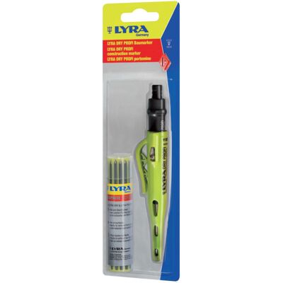 Crayon graphite Lyra Dry Profi + étui 12 mines graphite 2B - Publicité Crayon graphite Lyra Dry Profi + étui 12 mines graphite 2B - Publicité