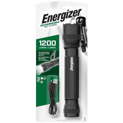 Lampe torche rechargeable 3 modes 1200 lm noire ENERGIZER - Publicité Lampe torche rechargeable 3 modes 1200 lm noire ENERGIZER - Publicité