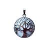 France Minéraux Pendentif Howlite - Arbre de vie