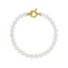 France Minéraux Bracelet Perles de Majorque blanches - Pierres boules 6mm