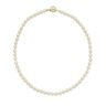 France Minéraux Collier Perles de Majorque blanches - Perles boules 6mm