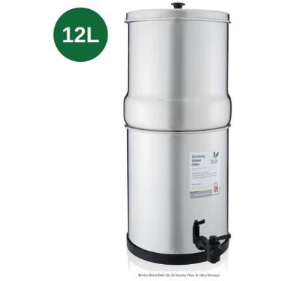 British Berkefeld - 12L - acier inoxydable - purificateur d'eau - Publicité British Berkefeld - 12L - acier inoxydable - purificateur d'eau - Publicité