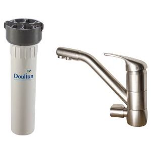 DOULTON [PACK] Purificateur d'eau Doulton HIP + Mitigeur 3 voies CLASSIQUE satiné