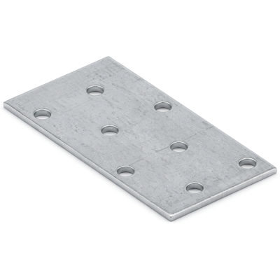 Domax Plaque perforée connecteur plat PP 1 40x80x2,0 - Publicité Domax Plaque perforée connecteur plat PP 1 40x80x2,0 - Publicité
