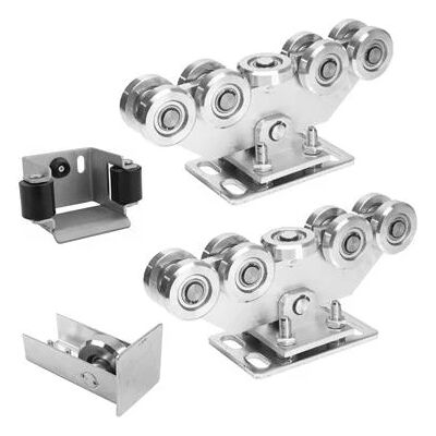 PSG Kit de chariots pour portail coulissant 9 galets + accessoires KIT pour rail 80 - Publicité PSG Kit de chariots pour portail coulissant 9 galets + accessoires KIT pour rail 80 - Publicité