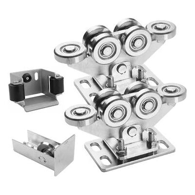 PSG Lot de chariots 80 (6 galets) + accessoires KIT pour portails coulissants autoportants - Publicité PSG Lot de chariots 80 (6 galets) + accessoires KIT pour portails coulissants autoportants - Publicité