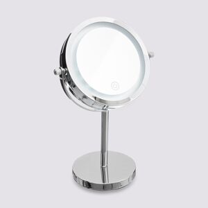 5five Miroir avec pied à led 19 cm, métal chromé 5FIVE - Publicité