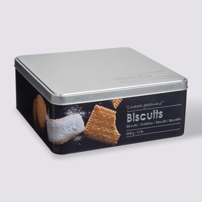 5five Boîte biscuits métal, Noir