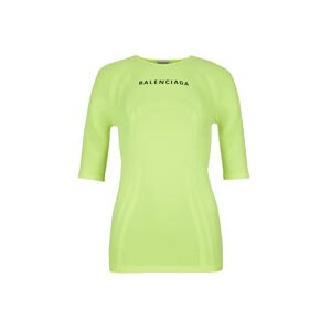 Balenciaga T-shirt Logo  - Jaune - femme - 36 - Publicité