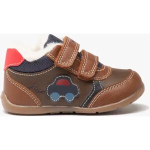 Chaussures premiers pas bébé garçon fourrées - Geox - 23 - marron - GEOX marron - Publicité