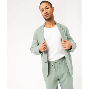 Veste de costume homme en lin melange - S - vert - GEMO vert