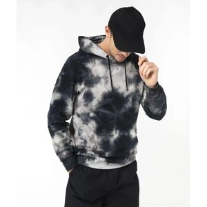 Sweat a capuche tie-and-dye homme - L - noir - GEMO noir