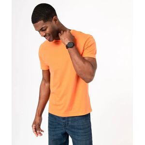 Tee-shirt a manches courtes et col rond homme - S - orange - GEMO orange