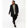 Manteau droit à double boutonnage femme grande taille - 54 - noir - GEMO noir