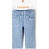 Jean délavé avec motifs cerises bébé fille - 6M - bleu - GEMO bleu