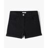 Short en denim avec revers cousus fille - 16 - noir - GEMO noir