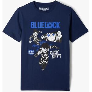 Tee-shirt à manches courtes avec motif manga garçon - Blue