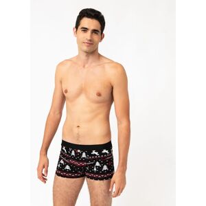 Boxer de Noel en coton stretch homme (lot de 2) - M - imprime - GEMO imprime