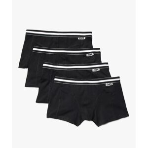 Boxers homme en coton stretch uni (lot de 4) -