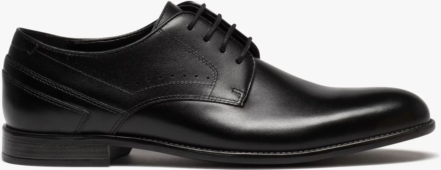 Derbies homme unies dessus en cuir et à lacets ronds - 46 - noir - MARIO BALDANO noir